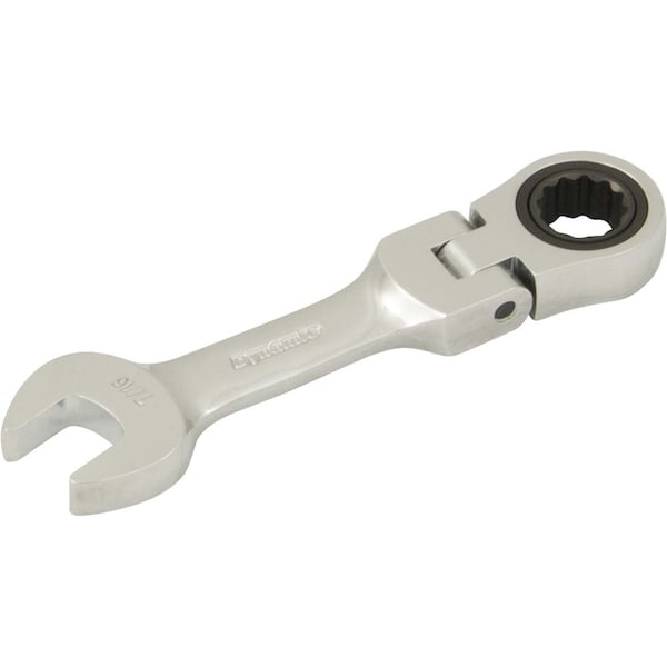 Tools 7/16" Stubby Flex Head Ratcheting Wrench